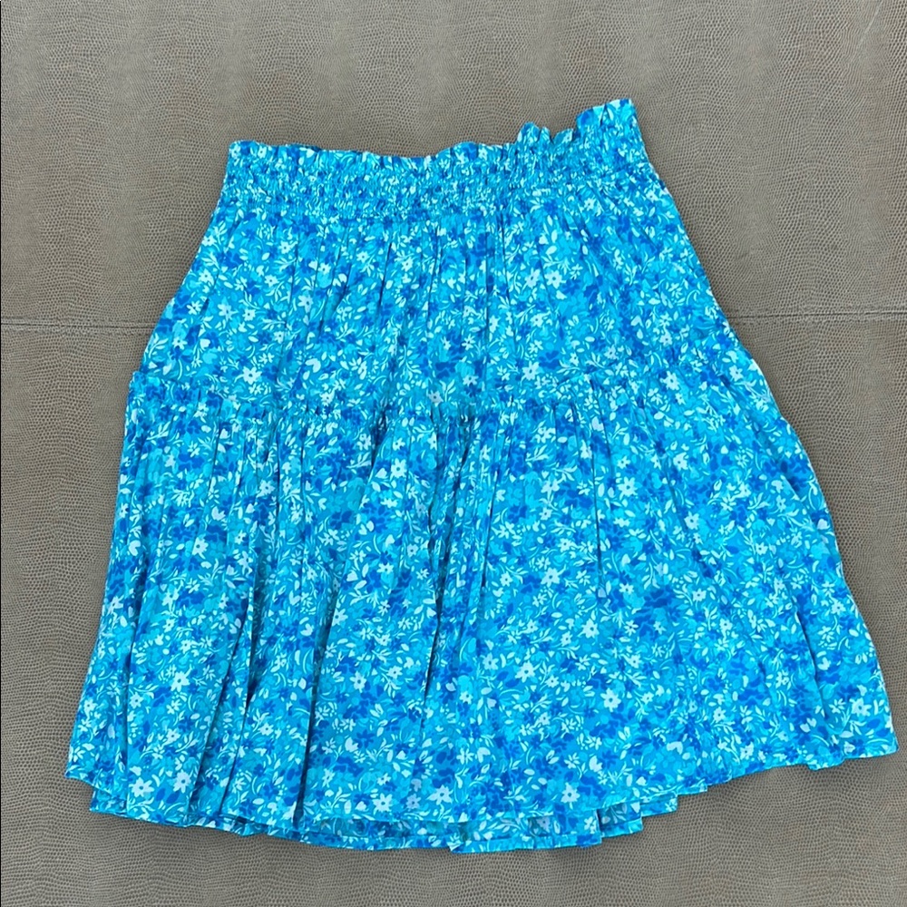 Draper James Blue A-Line Skirt